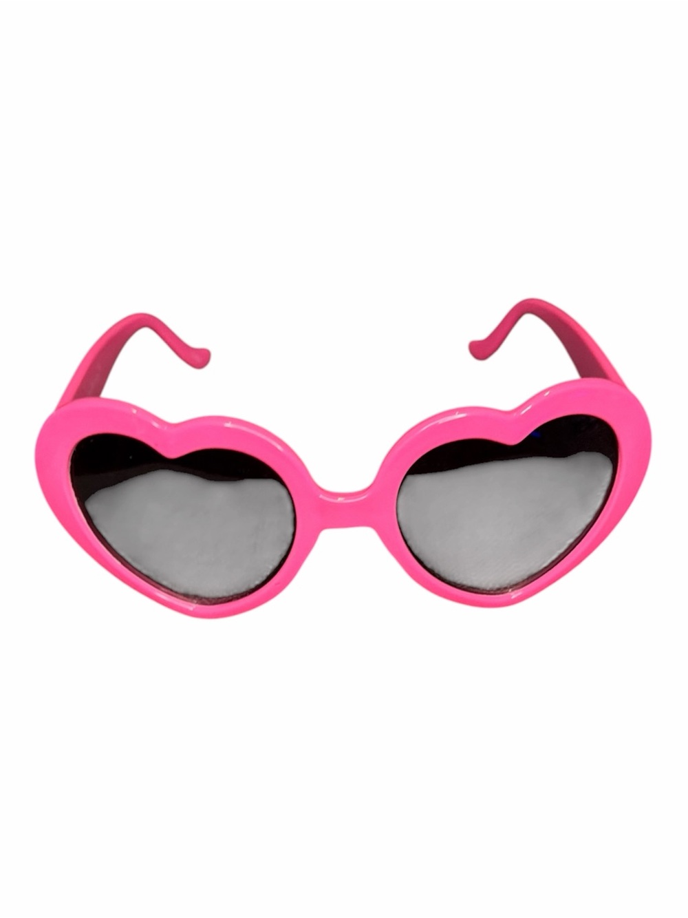 Cute Womens Lolita Sweet Heart Shape Sunglasses Hot Pink